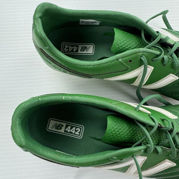 New Balance 442 Soccer Cleats Green Leather FG Men’s Size 13 US Football main image 11